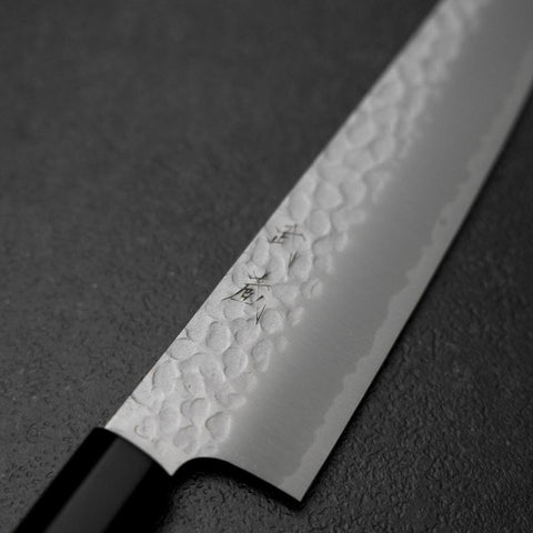 Bunka VG-10 Tsuchime Buffalo Ebony Handle 165mm (6.5”)-[Musashi]-[Japanese-Kitchen-Knives]