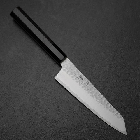 Bunka VG-10 Tsuchime Buffalo Ebony Handle 165mm (6.5”)-[Musashi]-[Japanese-Kitchen-Knives]