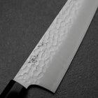 Bunka VG-10 Tsuchime Buffalo Ebony Handle 180mm (7”)-[Musashi]-[Japanese-Kitchen-Knives]