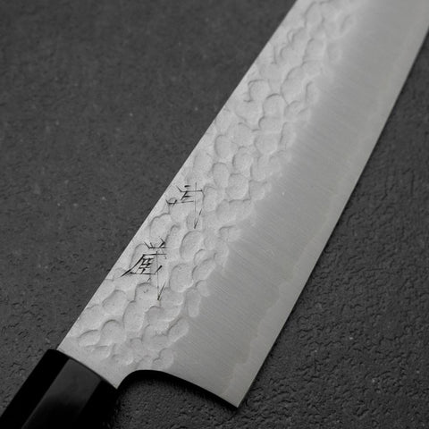 Bunka VG-10 Tsuchime Buffalo Ebony Handle 180mm (7”)-[Musashi]-[Japanese-Kitchen-Knives]