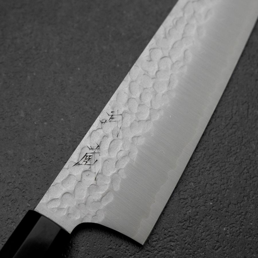 文化包丁 VG-10 槌目 水牛黒檀柄 180mm – MUSASHI