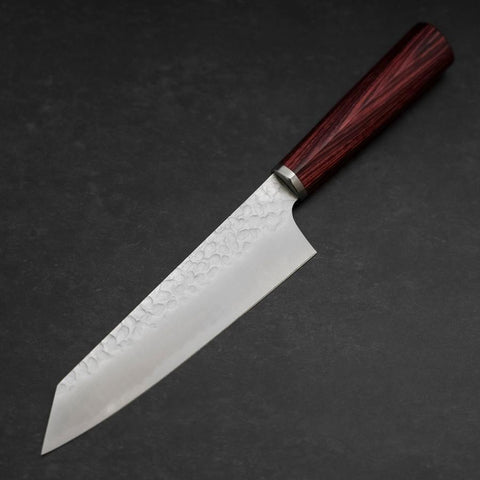 Bunka VG-10 Tsuchime Cherry Red Handle 165mm (6.5”)-[Musashi]-[Japanese-Kitchen-Knives]