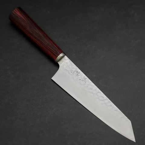 Bunka VG-10 Tsuchime Cherry Red Handle 165mm (6.5”)-[Musashi]-[Japanese-Kitchen-Knives]