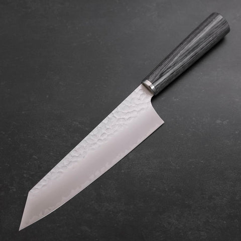 Bunka VG-10 Tsuchime Oval Charcoal Handle 180mm (7”)-[Musashi]-[Japanese-Kitchen-Knives]