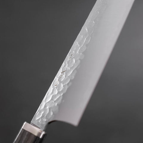 Bunka VG-10 Tsuchime Oval Charcoal Handle 180mm (7”)-[Musashi]-[Japanese-Kitchen-Knives]