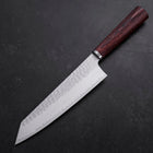 Bunka VG-10 Tsuchime Oval Mahogany Handle 180mm (7”)-[Musashi]-[Japanese-Kitchen-Knives]