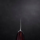 Bunka VG-10 Tsuchime Oval Mahogany Handle 180mm (7”)-[Musashi]-[Japanese-Kitchen-Knives]