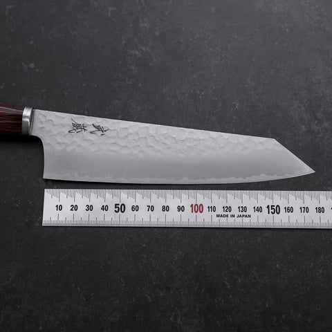 Bunka VG-10 Tsuchime Oval Mahogany Handle 180mm-[Musashi]-[Japanese-Kitchen-Knives]