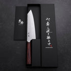Bunka VG-10 Tsuchime Oval Mahogany Handle 180mm-[Musashi]-[Japanese-Kitchen-Knives]