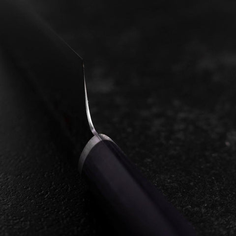 Bunka VG-10 Tsuchime Oval Purple Handle 165mm (6.5”)-[Musashi]-[Japanese-Kitchen-Knives]