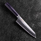 Bunka VG-10 Tsuchime Oval Purple Handle 165mm (6.5”)-[Musashi]-[Japanese-Kitchen-Knives]