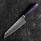 Bunka VG-10 Tsuchime Oval Purple Handle 165mm-[Musashi]-[Japanese-Kitchen-Knives]