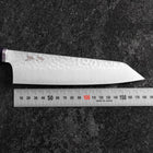 Bunka VG-10 Tsuchime Oval Purple Handle 180mm-[Musashi]-[Japanese-Kitchen-Knives]