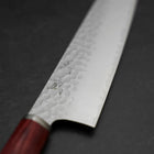 Bunka VG-10 Tsuchime Oval Red Handle 180mm (7”)-[Musashi]-[Japanese-Kitchen-Knives]