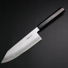 Bunka White Steel #2 Bokashi Buffalo Ebony Handle 165mm (6.5”)-[Musashi]-[Japanese-Kitchen-Knives]
