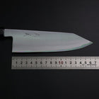 Bunka White Steel #2 Bokashi Buffalo Ebony Handle 165mm (6.5”)-[Musashi]-[Japanese-Kitchen-Knives]