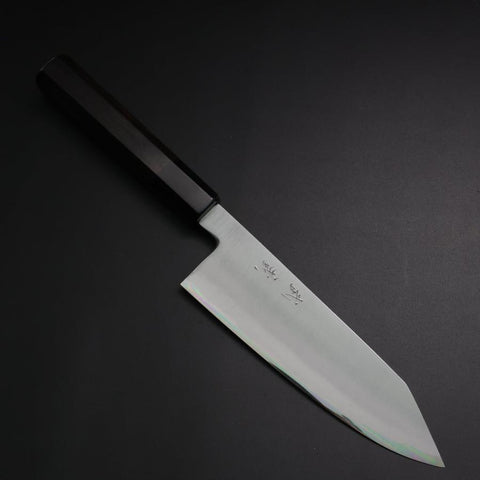 Bunka White Steel #2 Bokashi Buffalo Ebony Handle 165mm (6.5”)-[Musashi]-[Japanese-Kitchen-Knives]