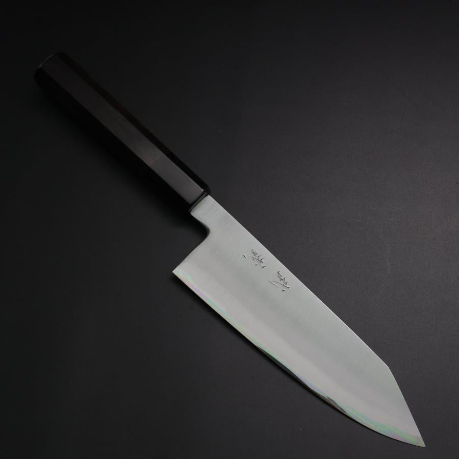 Bunka White Steel #2 Bokashi Buffalo Ebony Handle 165mm (6.5”)-[Musashi]-[Japanese-Kitchen-Knives]