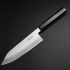 Bunka White Steel #2 Bokashi Buffalo Ebony Handle 165mm-[Musashi]-[Japanese-Kitchen-Knives]