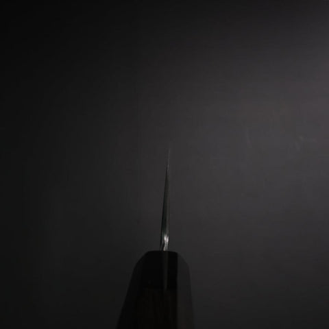 Bunka White Steel #2 Bokashi Buffalo Ebony Handle 165mm-[Musashi]-[Japanese-Kitchen-Knives]