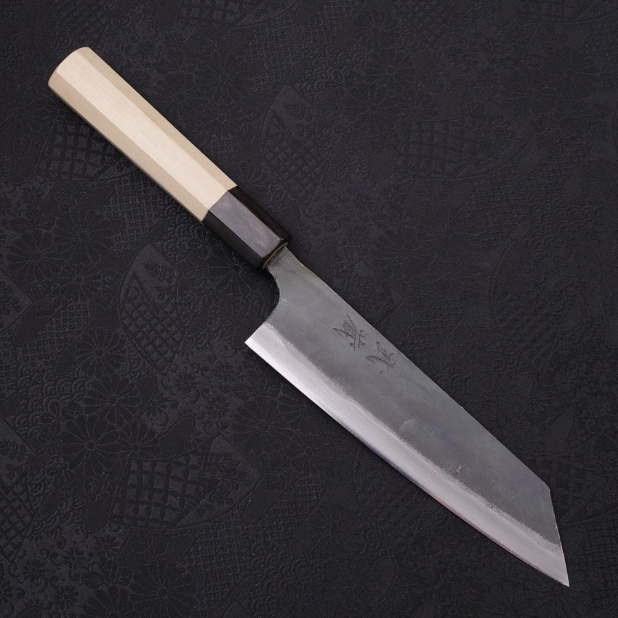 Bunka White steel #2 Kurouchi Buffalo Magnolia Handle 170mm-White steel #2-Kurouchi-Japanese Handle-[Musashi]-[Japanese-Kitchen-Knives]