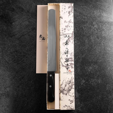 Cake knife Molybdenum Polished Western Handle 270mm-[Musashi]-[Japanese-Kitchen-Knives]