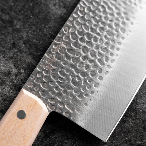 Chinese Cleaver AUS-6 Tsuchime Western Handle 180mm-[Musashi]-[Japanese-Kitchen-Knives]