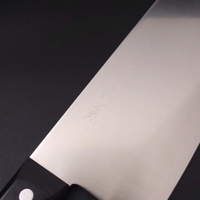 Chinese Cleaver Pure-Molybdenum 220mm-Molybdenum-Polished-Western Handle-[Musashi]-[Japanese-Kitchen-Knives]