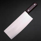 Chinese Cleaver SK Steel Polished Cherry Handle 220mm-[Musashi]-[Japanese-Kitchen-Knives]