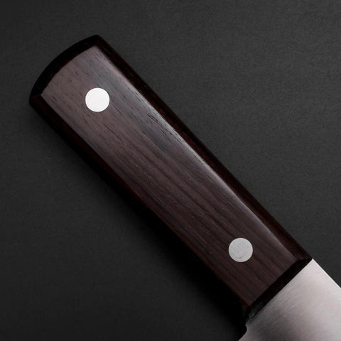 Chinese Cleaver SK Steel Polished Cherry Handle 220mm-[Musashi]-[Japanese-Kitchen-Knives]