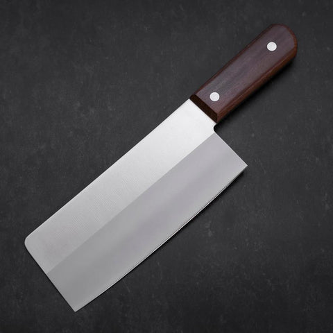 Chinese Cleaver VG-10 Polished Cherry Handle 180mm (7”)-[Musashi]-[Japanese-Kitchen-Knives]