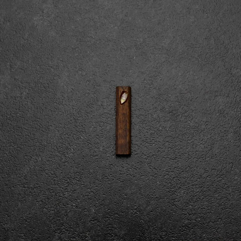 Chopstick Rest – Shell-Inlaid Sakura Brown-[Musashi]-[Japanese-Kitchen-Knives]