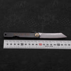 Damascus Black Higonokami Aogami 100mm (3.9”)-[Musashi]-[Japanese-Kitchen-Knives]