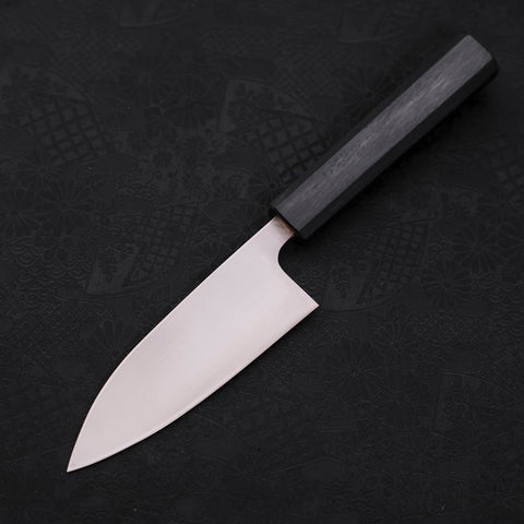 Deba AUS-8 Polished Dark Blue Urushi Handle 120mm (4.7”)-[Musashi]-[Japanese-Kitchen-Knives]