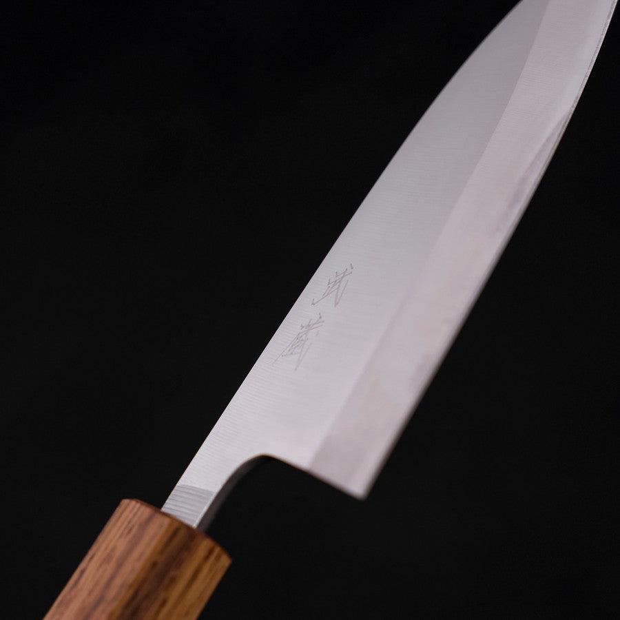 出刃 片刃 AUS-8 磨き オーク柄 120mm – MUSASHI