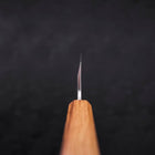 Deba AUS-8 Polished Oak Handle 120mm (4.7”)-[Musashi]-[Japanese-Kitchen-Knives]