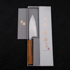 Deba AUS-8 Polished Oak Handle 120mm (4.7”)-[Musashi]-[Japanese-Kitchen-Knives]