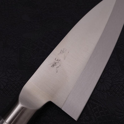 Deba All-Stainless Pure-Molybdenum 210mm-Molybdenum-Polished-Western Handle-[Musashi]-[Japanese-Kitchen-Knives]