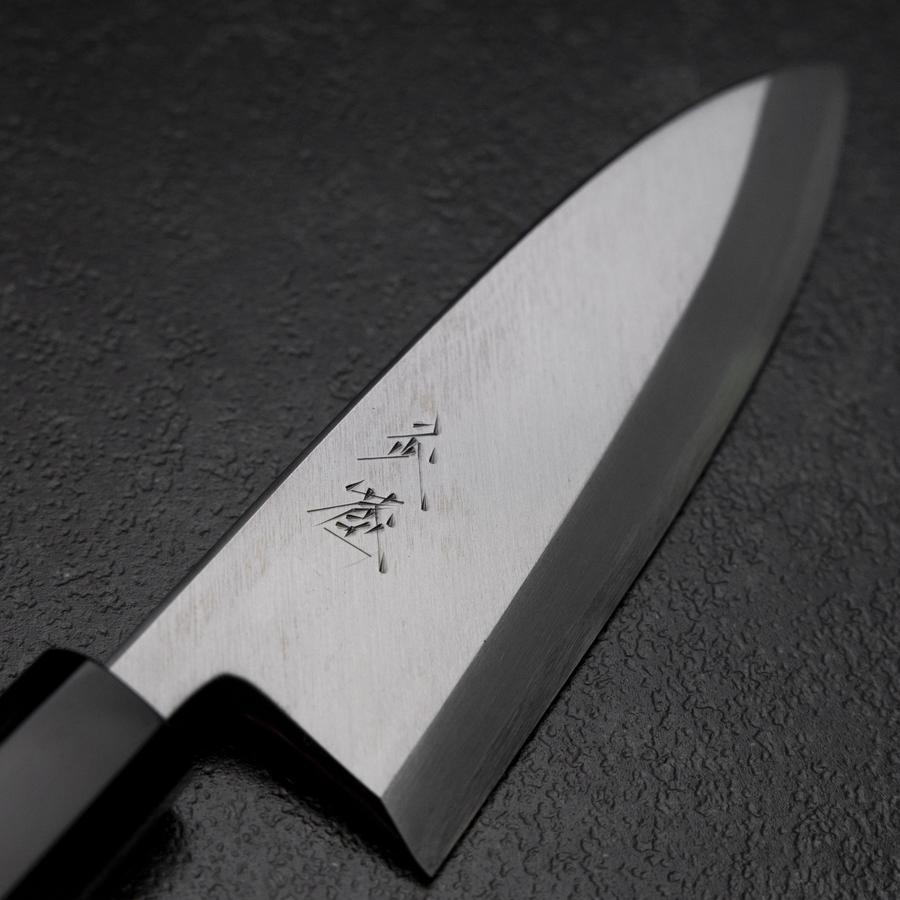 出刃 青鋼一号 本霞仕上げ 水牛朴柄 165mm – MUSASHI