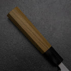 Deba Blue Steel #1 Kasumi Buffalo Teak Handle 135mm (5.3”)-[Musashi]-[Japanese-Kitchen-Knives]