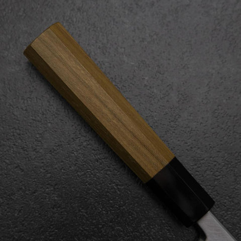 Deba Blue Steel #1 Kasumi Buffalo Teak Handle 135mm-[Musashi]-[Japanese-Kitchen-Knives]