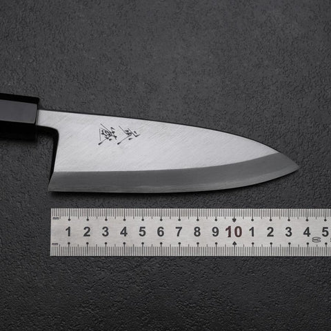 Deba Blue Steel #1 Kasumi Buffalo Teak Handle 135mm-[Musashi]-[Japanese-Kitchen-Knives]