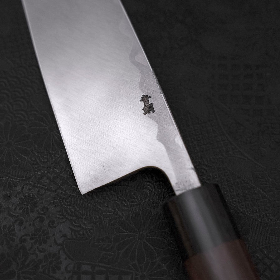 出刃 片刃 青紙2号 ダマスカス 紫檀柄 150mm – MUSASHI
