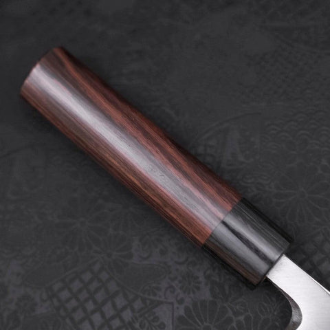 Deba Blue Steel #2 Damascus Shitan Handle 180mm (7”)-[Musashi]-[Japanese-Kitchen-Knives]