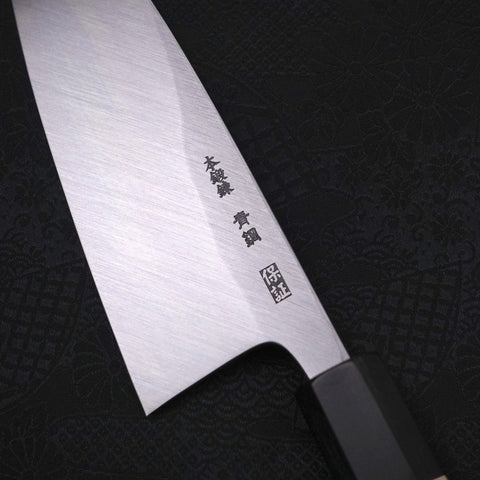 Deba Blue Steel #2 Kasumi Buffalo Magnolia Handle 165mm (6.5”)-[Musashi]-[Japanese-Kitchen-Knives]