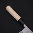 Deba Blue Steel #2 Kasumi Buffalo Magnolia Handle 180mm (7”)-[Musashi]-[Japanese-Kitchen-Knives]