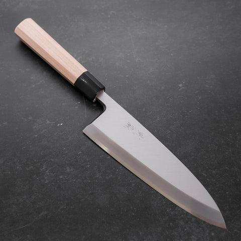 Deba Blue Steel #2 Kasumi Buffalo Magnolia Handle 210mm (8.3”)-[Musashi]-[Japanese-Kitchen-Knives]