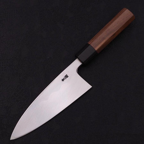 Deba Blue Steel #2 Kasumi Walnut Handle 150mm (5.9”)-[Musashi]-[Japanese-Kitchen-Knives]