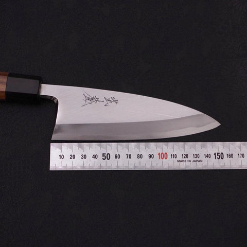 Deba Blue Steel #2 Kasumi Walnut Handle 150mm (5.9”)-[Musashi]-[Japanese-Kitchen-Knives]