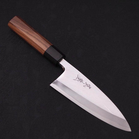 Deba Blue Steel #2 Kasumi Walnut Handle 150mm (5.9”)-[Musashi]-[Japanese-Kitchen-Knives]